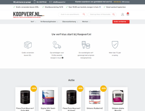 TE KOOP: Verfwinkel webshop gebouwd met WooCommerce gekoppeld aan MplusKASSA