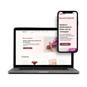 Moderne webshop gekoppeld aan MplusKASSA