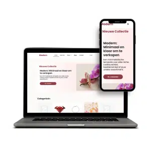 Moderne webshop gekoppeld aan MplusKASSA